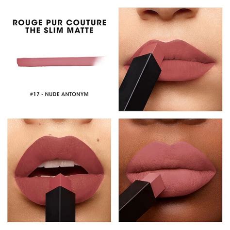 YSL Nude Antonym (17) Rouge Pur Couture The Slim Matte